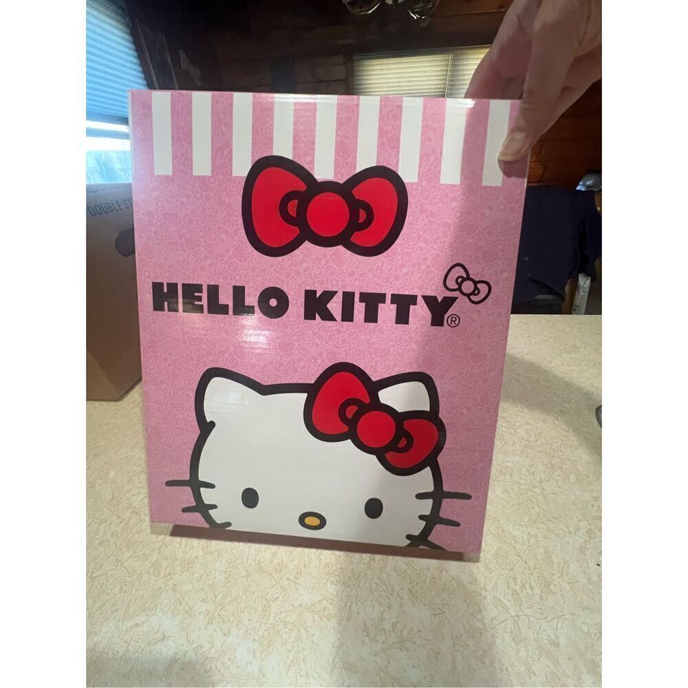 Hello Kitty Women's Plush Graphic Character Sweatshirt Gift Box, Size L NWT - Picture 8 of 8